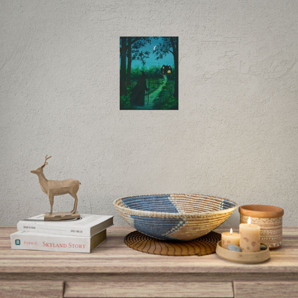 Witch in the Woods Watercolor Giclee Print