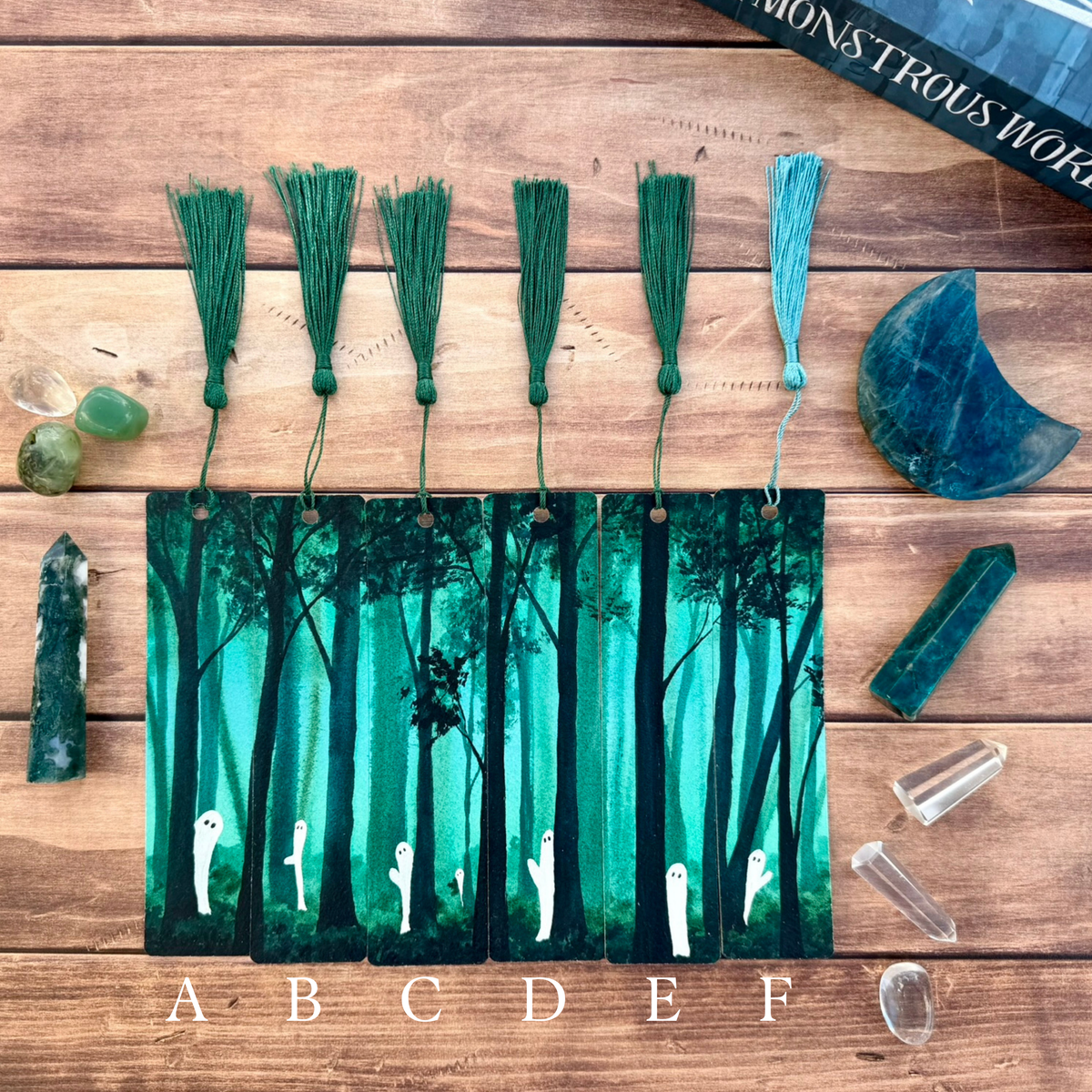 Emerald Haunt Original Watercolor Bookmarks
