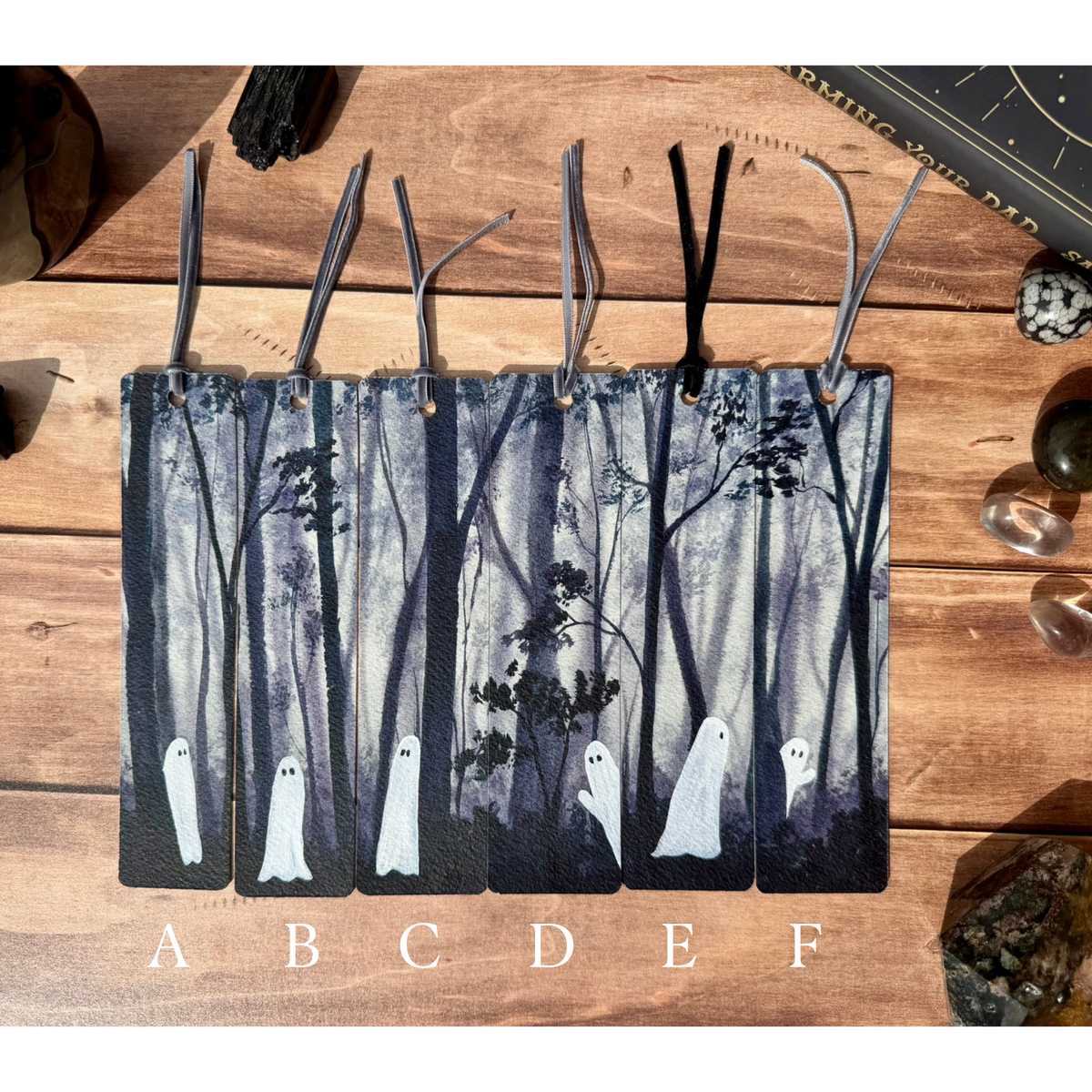 Haunted Forest Original Watercolor Bookmarks