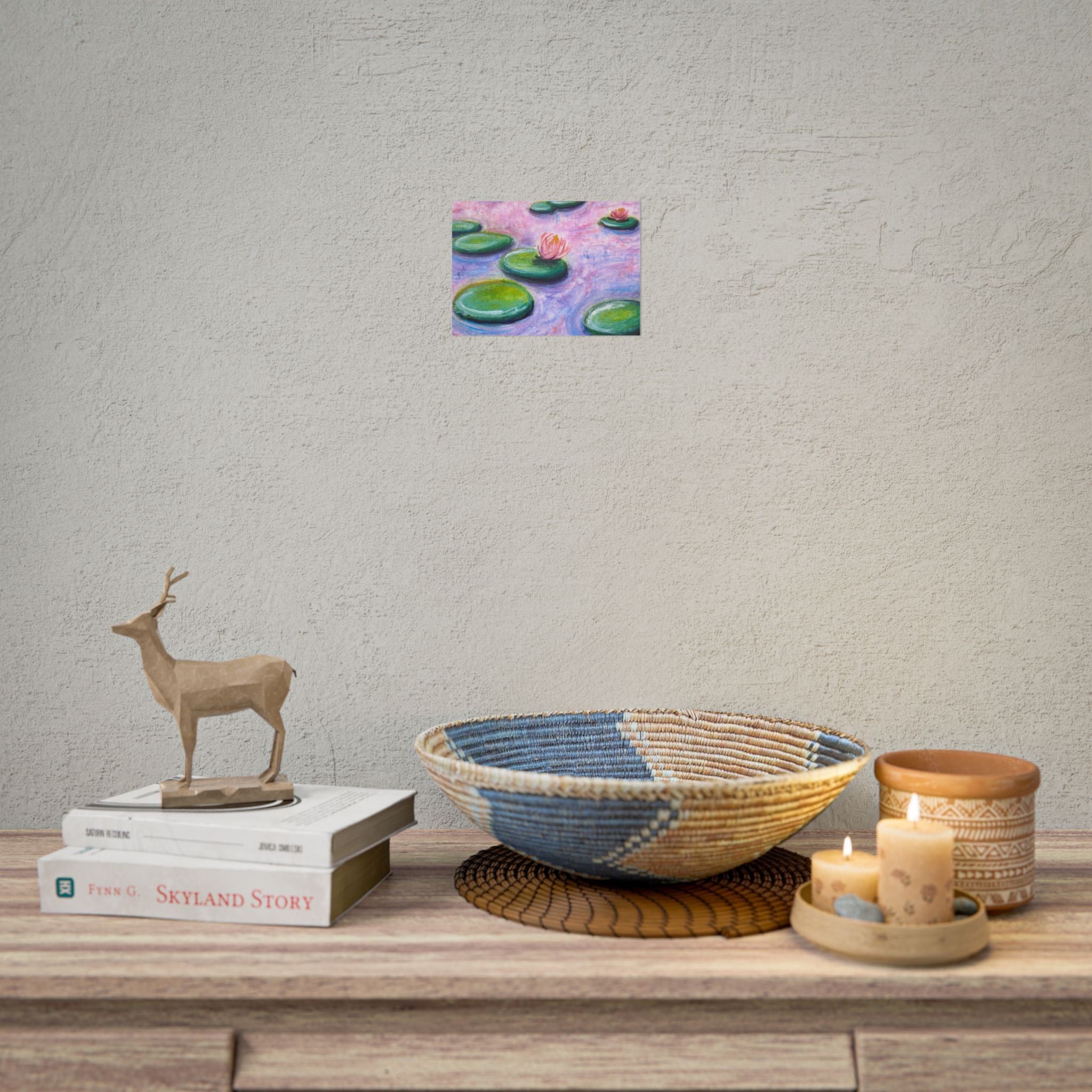 Monet Inspired Water Lilies 2 Watercolor Giclee Print