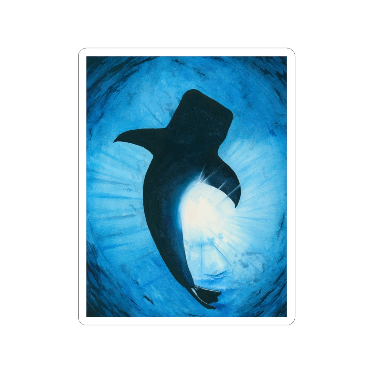 Whale Shark Watercolor | Kiss-Cut Sticker