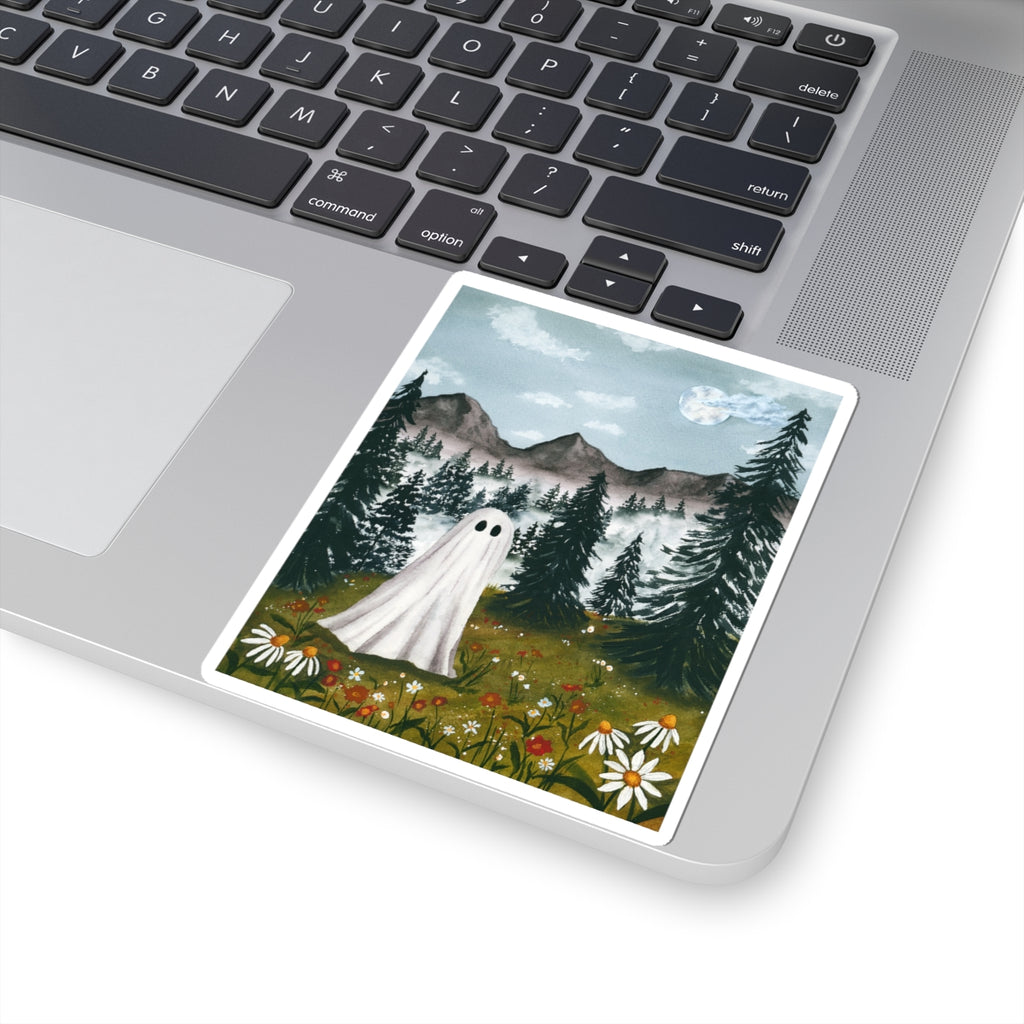 Ghost in the Wildflowers | Kiss-Cut Sticker