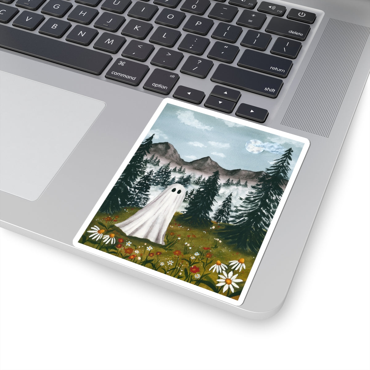 Ghost in the Wildflowers | Kiss-Cut Sticker