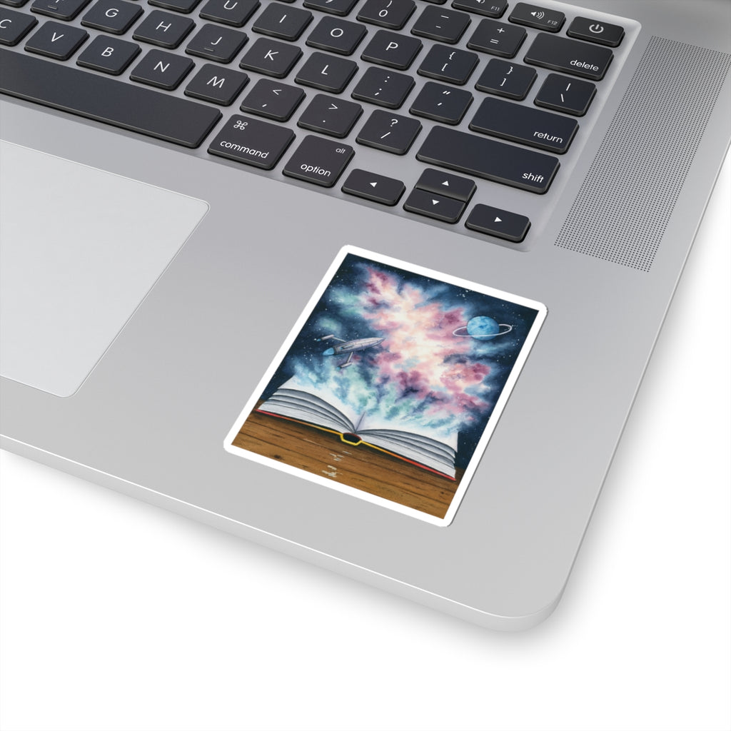 Science Fiction: Worlds Beyond the Page | Kiss-Cut Sticker