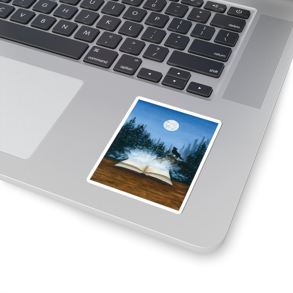 Shifter Bookish Watercolor Illustration Sticker | Kiss-Cut Sticker