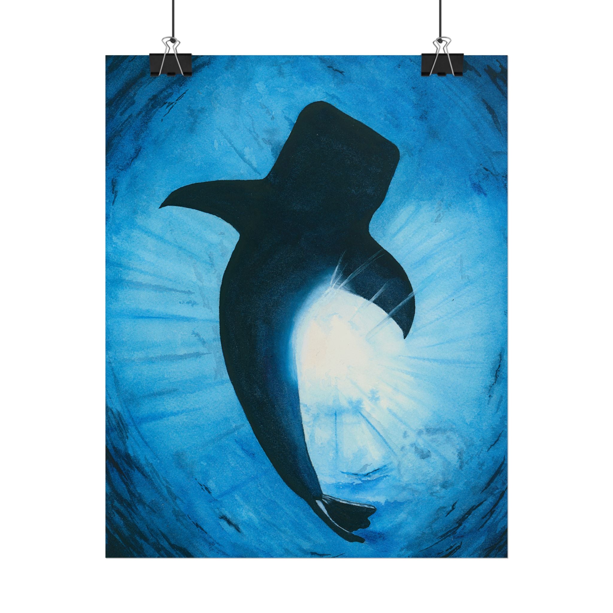 Watercolor Whale Shark Giclee Print