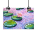 Monet Inspired Water Lilies 2 Watercolor Giclee Print