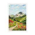 Crested Butte Colorado Wildflower Mountain Trail Sticker | Kiss-Cut Sticker