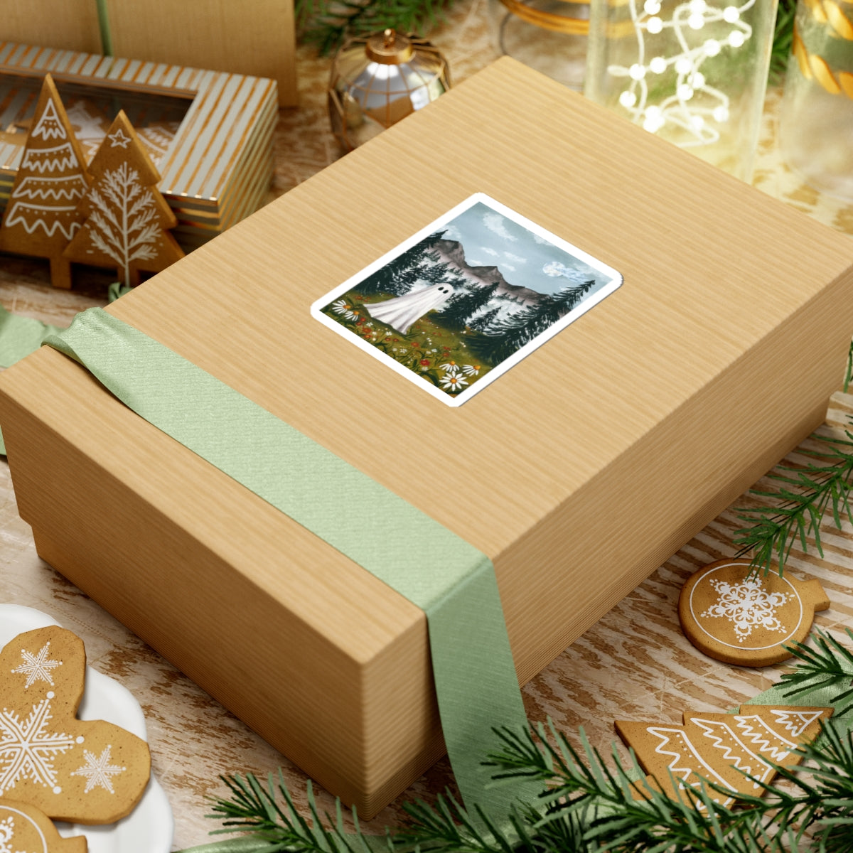 Ghost in the Wildflowers | Kiss-Cut Sticker