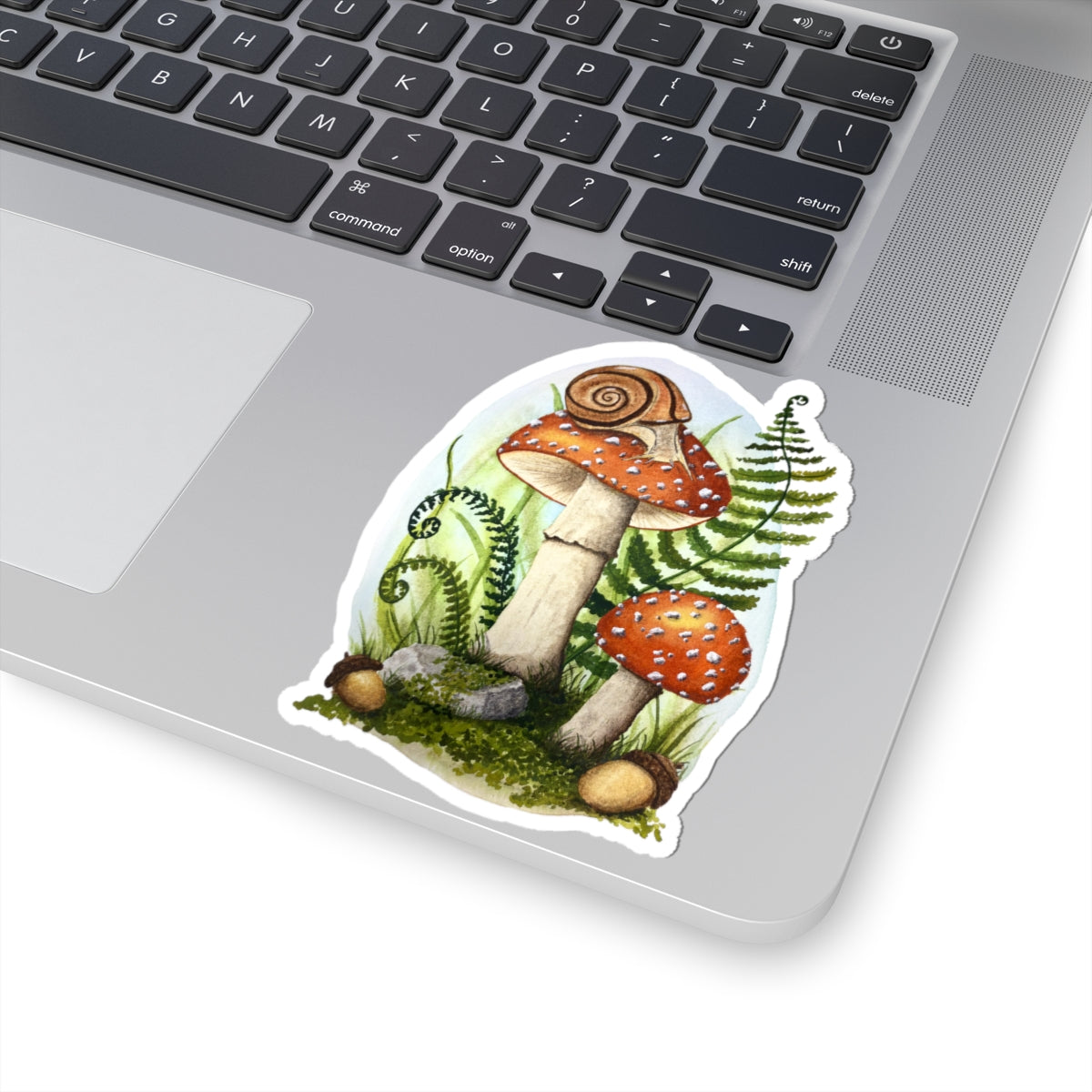Woodland Mushrooms and Snail | Kiss-Cut Sticker