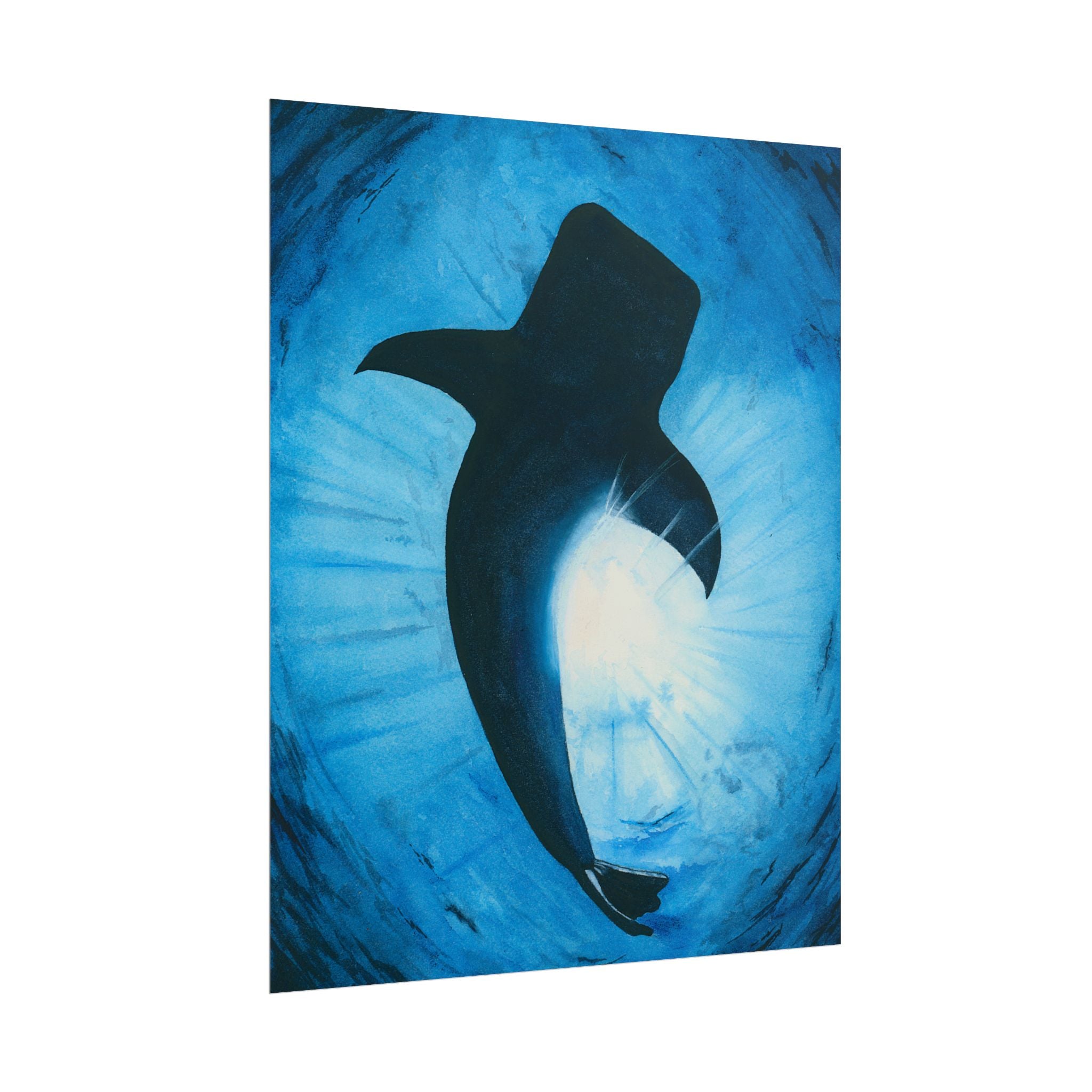Watercolor Whale Shark Giclee Print