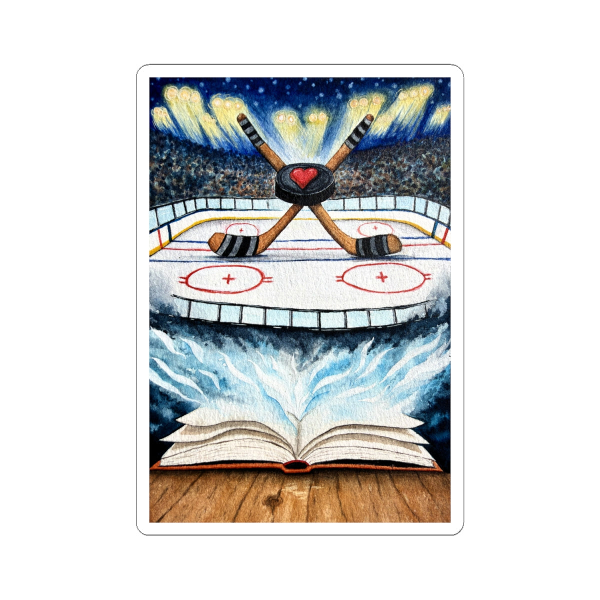 Hockey Romance Bookish Sticker