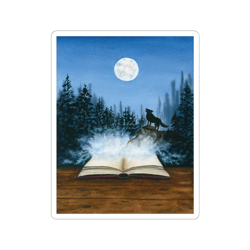 Shifter Bookish Watercolor Illustration Sticker | Kiss-Cut Sticker