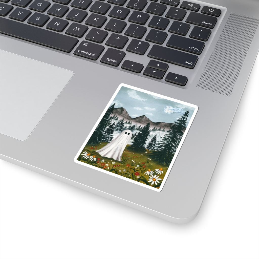 Ghost in the Wildflowers | Kiss-Cut Sticker