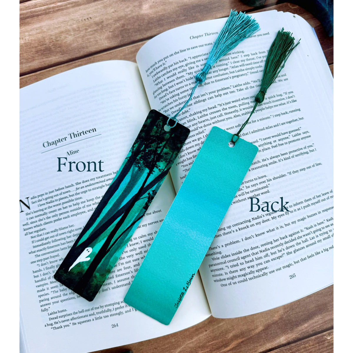 Emerald Haunt Original Watercolor Bookmarks