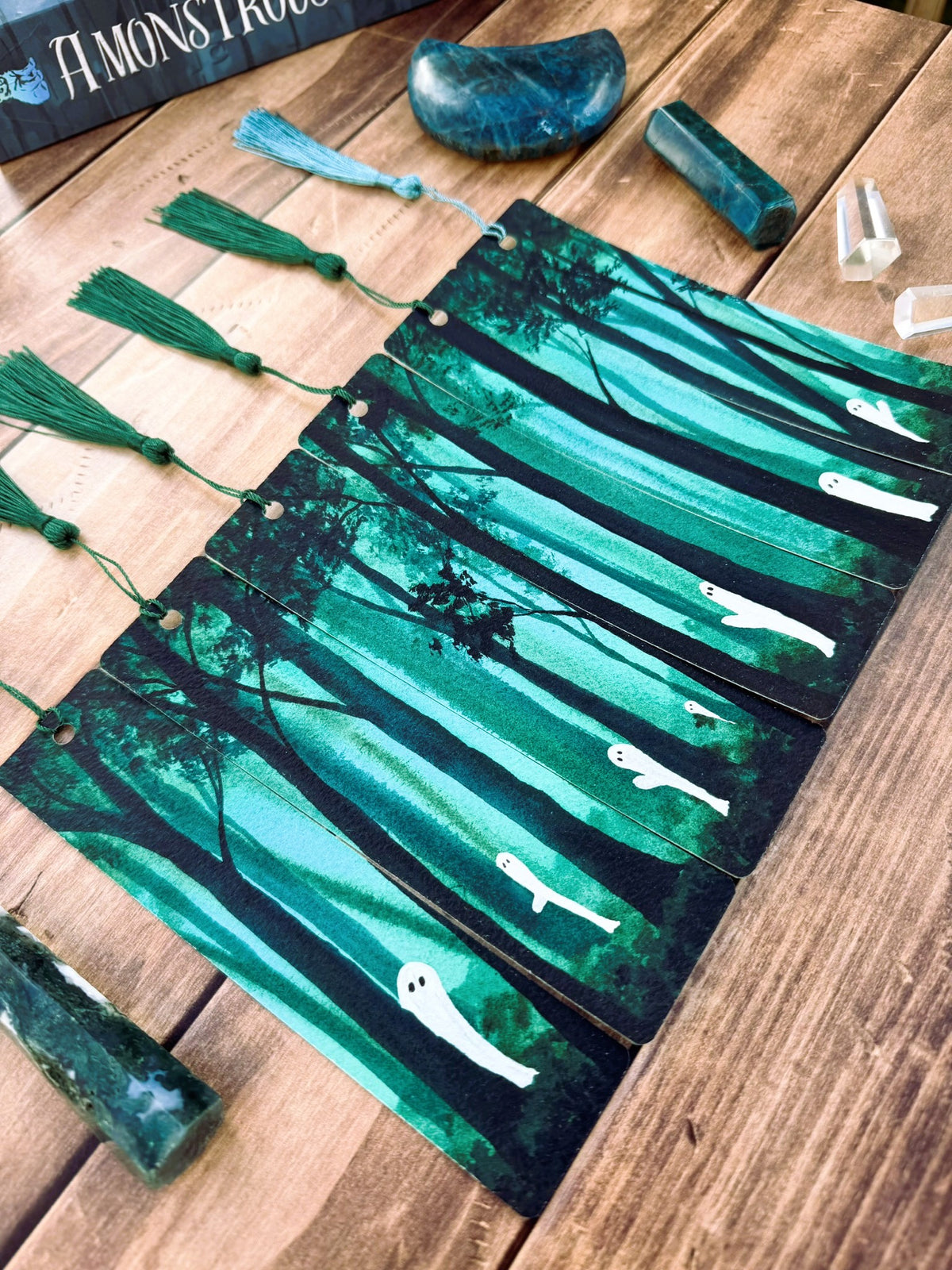 Emerald Haunt Original Watercolor Bookmarks