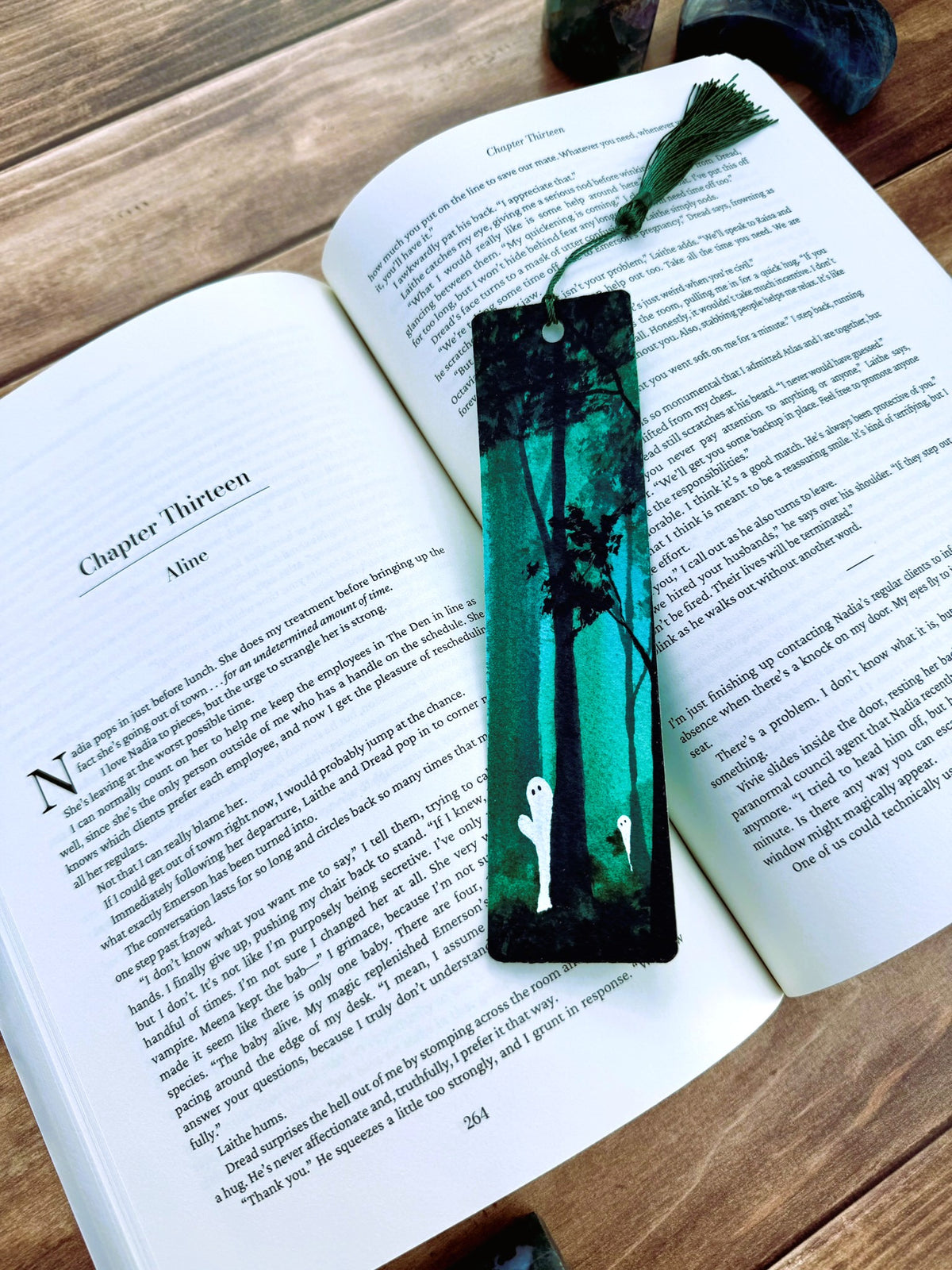 Emerald Haunt Original Watercolor Bookmarks