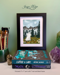 A Ghost in Wildflowers Framed Print