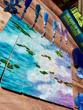 Water Lily Reflections Original Watercolor Bookmarks