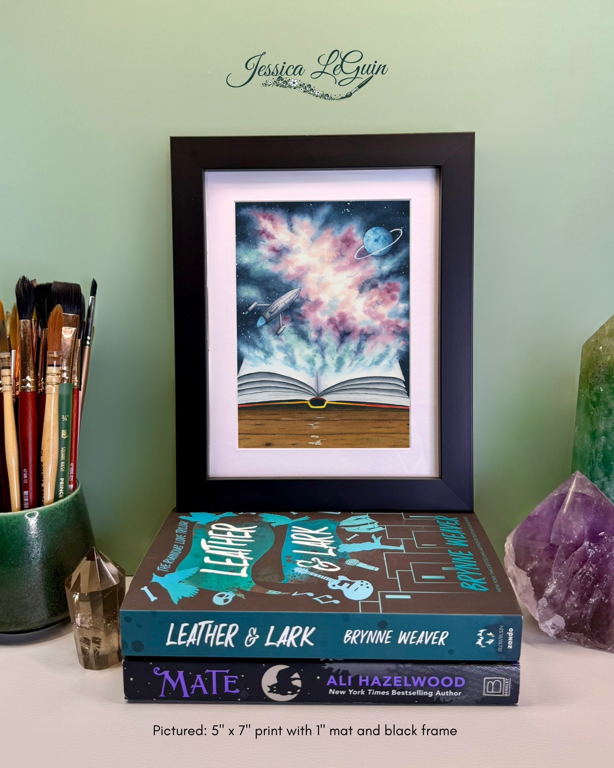Science Fiction: Worlds Beyond the Page Framed Print