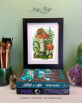 Snail on Fly Agaric Mushroom Framed Print