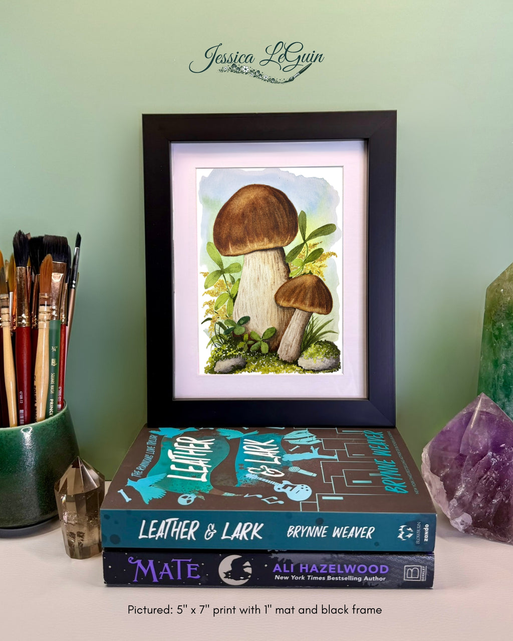 Porcini Mushrooms Framed Print